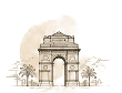 India Hub — India Gate illustration